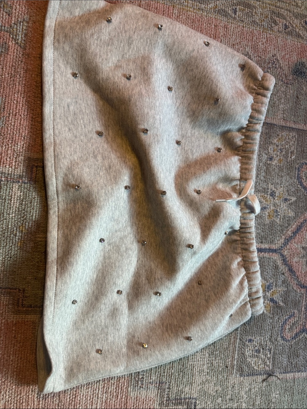 NWT H&M Gray Embellished Sweat Skirt